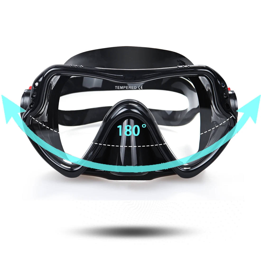 EXP VISION Snorkel Diving Mask, Professional Snorkeling Gear, Ultra Clear Lens with Wide View Tempered Glass Goggles