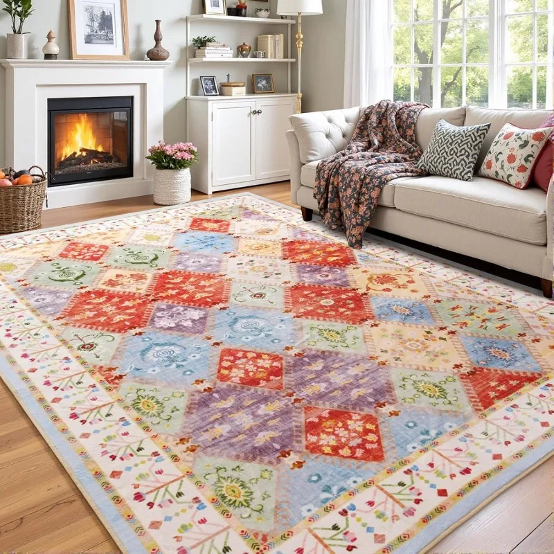 

Легкие роскошные ковры для гостиной с принтом в европейском стиле, креативные прикроватные коврики для спальни, большой диван, журнальный столик, ковер