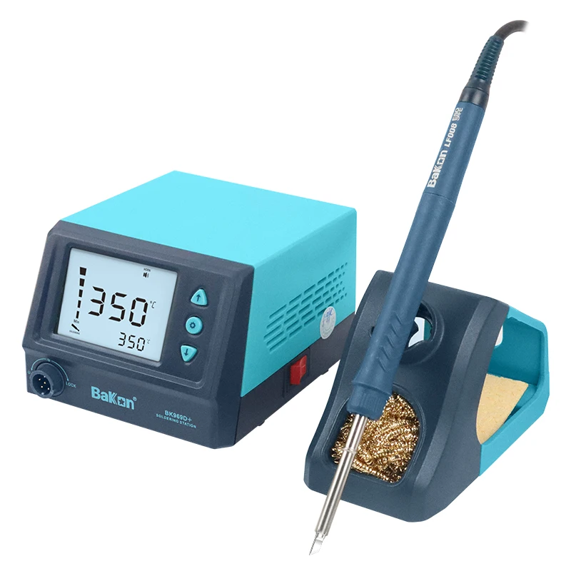 Bakon BK969D+ Customization Auto Sleep Function Password Lock Rework Tool Repair Equipment Soldering Iron Station T12 Heater