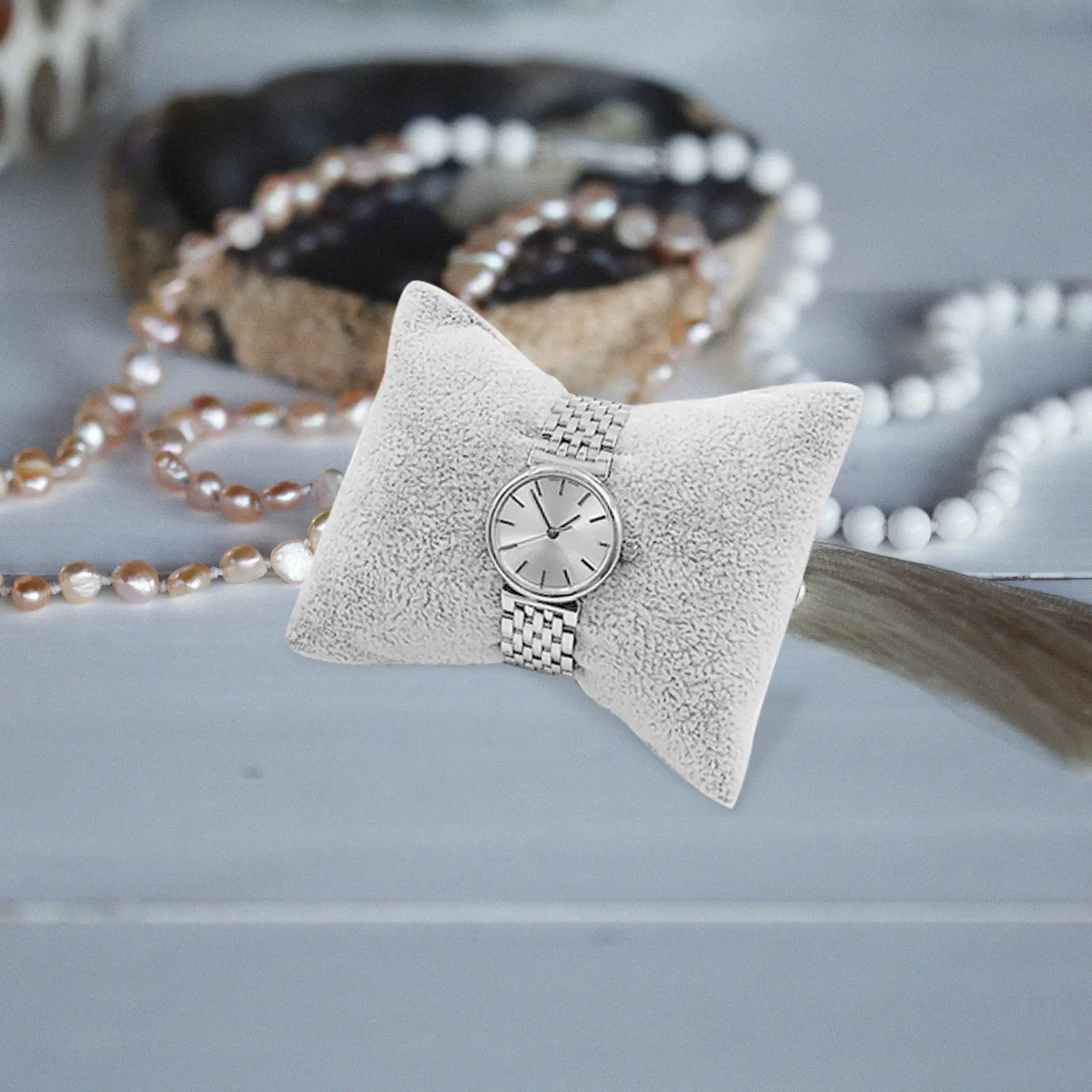 

Набор из 4 мягких подушек для демонстрации часов, декоративные квадратные подставки для браслетов и ювелирных изделий, аксессуары для демонстрационных стоек, подушка для часов