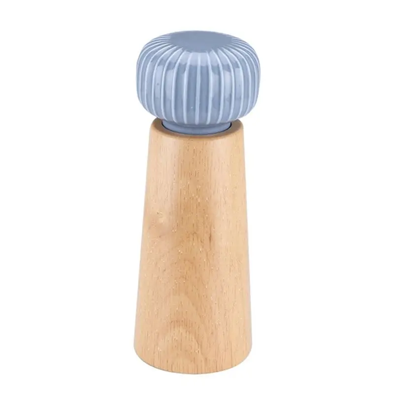 AC88-Salt And Pepper Grinder Wood Spice Pepper Mill With Strong Adjustable Core Manual Pepper Shakers Kitchen Cooking Tools Dura