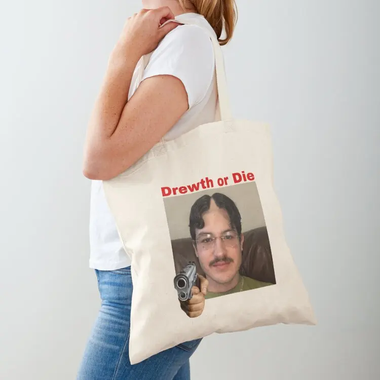 

drew phillips drewth or die Sticker Tote Bag canvas tote hand bag ladies Cloth bag the tote