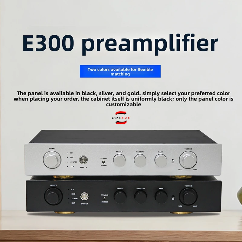 BREEZE E300 Pre-amplifier Lossless Bluetooth Decoder Class A Pre-amplifier Pure Post-amplifier Wireless Remote Controller