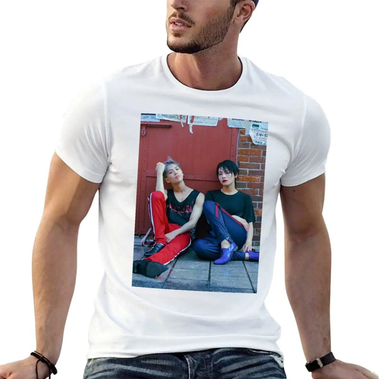 

SHINee TAEMIN MOVE & KO HARU T-Shirt man t shirt graphic t shirt man casual T-Shirt