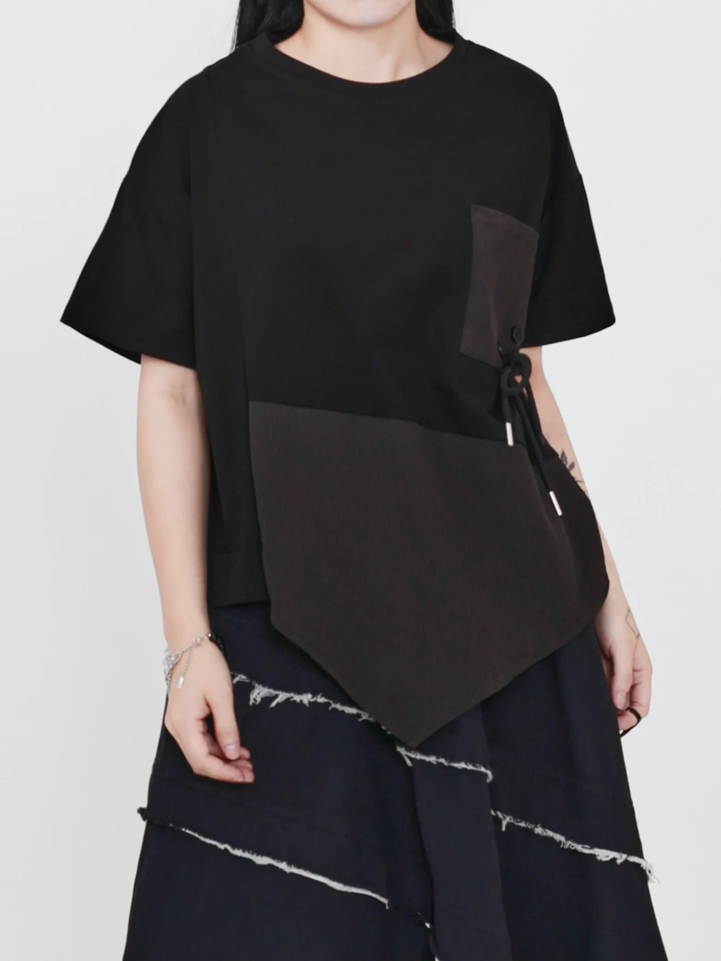 

Новая летняя женская футболка Ciwalk с асимметричным кроем, свободная, универсальная, стройнящая, с коротким рукавом