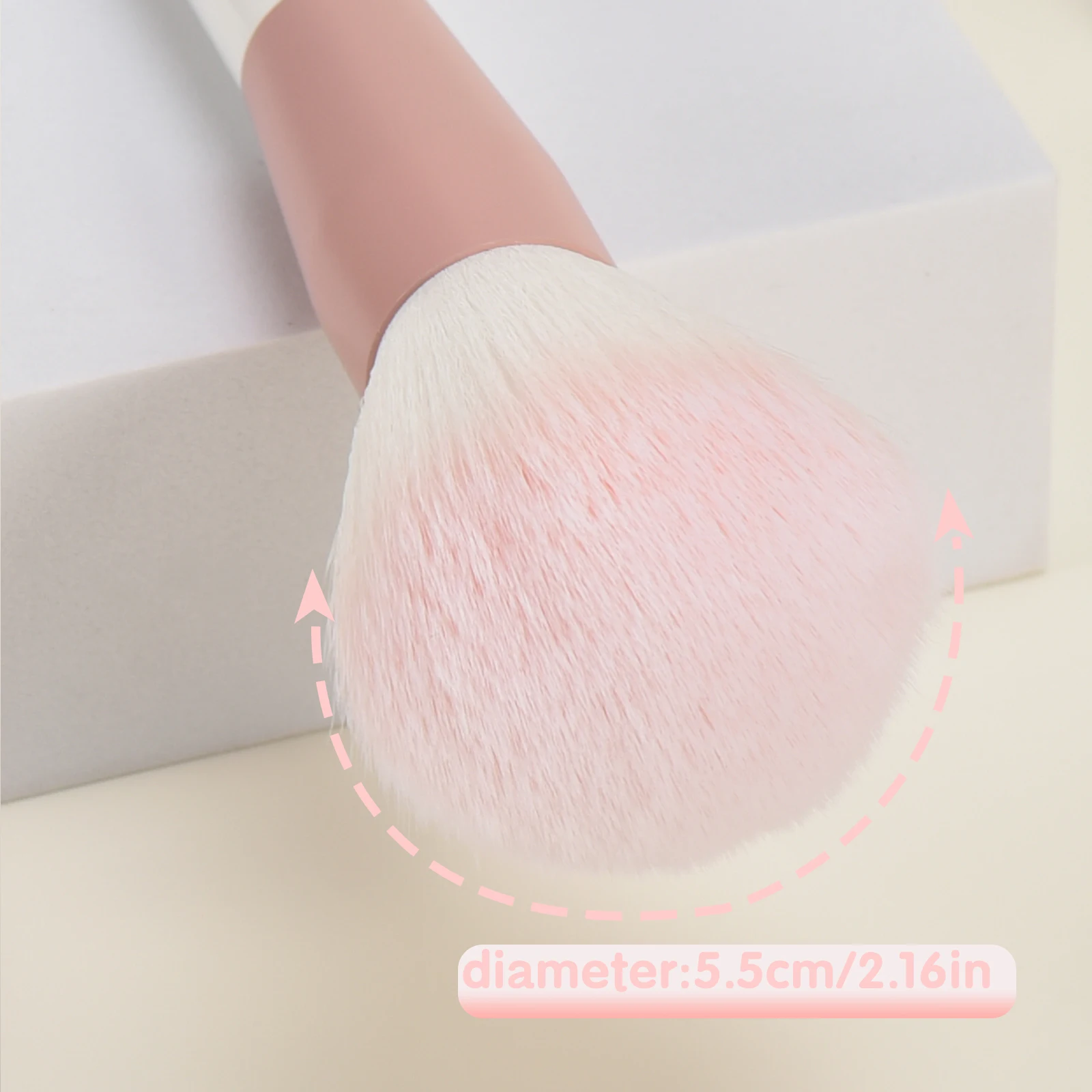 12 wooden handle makeup brush Large powder brush Dot Color brush eyeshadow concealer Eyebrow brush Makeup brush storage bucket