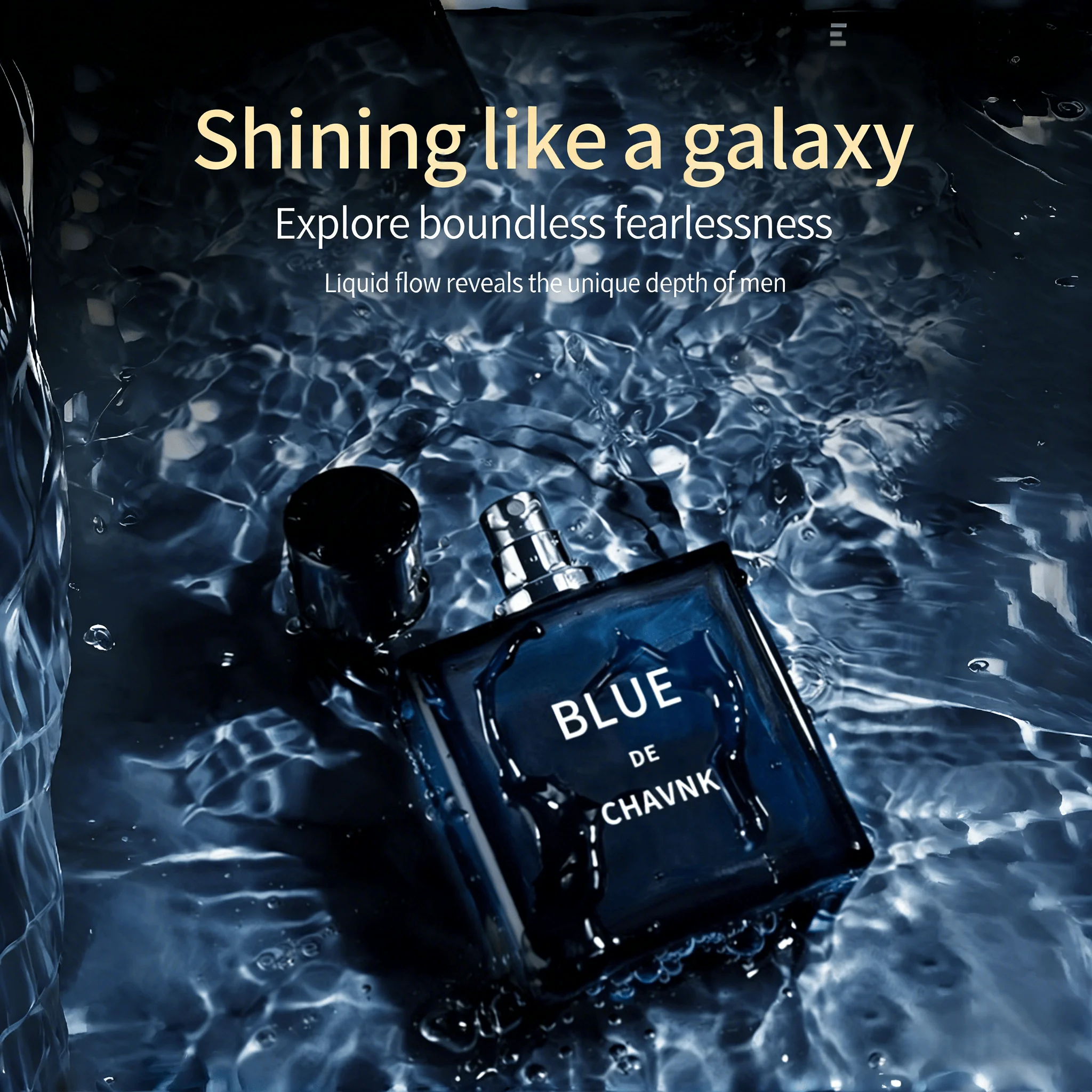 

100ml Men's Eau De Parfum Spray Fresh Citrus Top Notes Warm Woody Base Notes Long Lasting Fragrance for Work and Dating