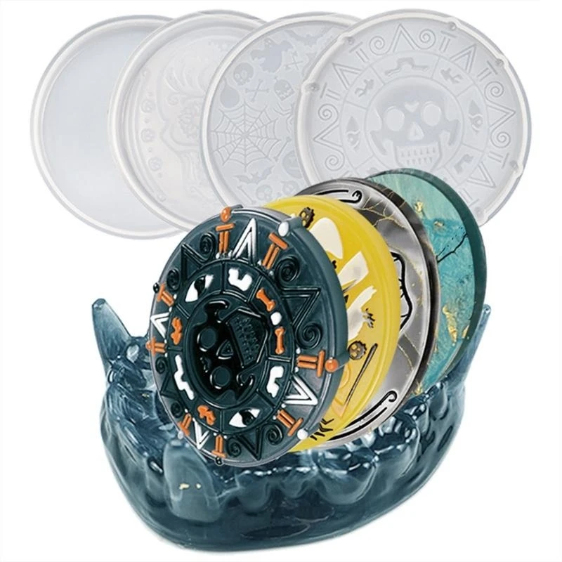 

5 шт. череп для головы, форма для подставки для зубов, держатель для подставки для зубов, форма для литья эпоксидной смолы