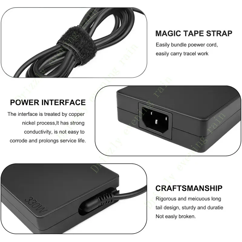 Slim Legion 330W charger for Lenovo Legion 9 7 Pro I 5i 5 Y900 Y700 yoga AIO 7 laptop power adapter gx21m50608 adl330sdc3a