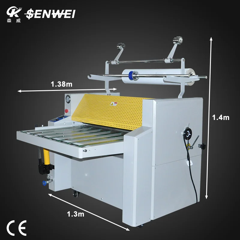 SWFM920A Thermal Laminating Machine Speed Adjustable Manual Feeding No Bubble Can Foil Rewinding