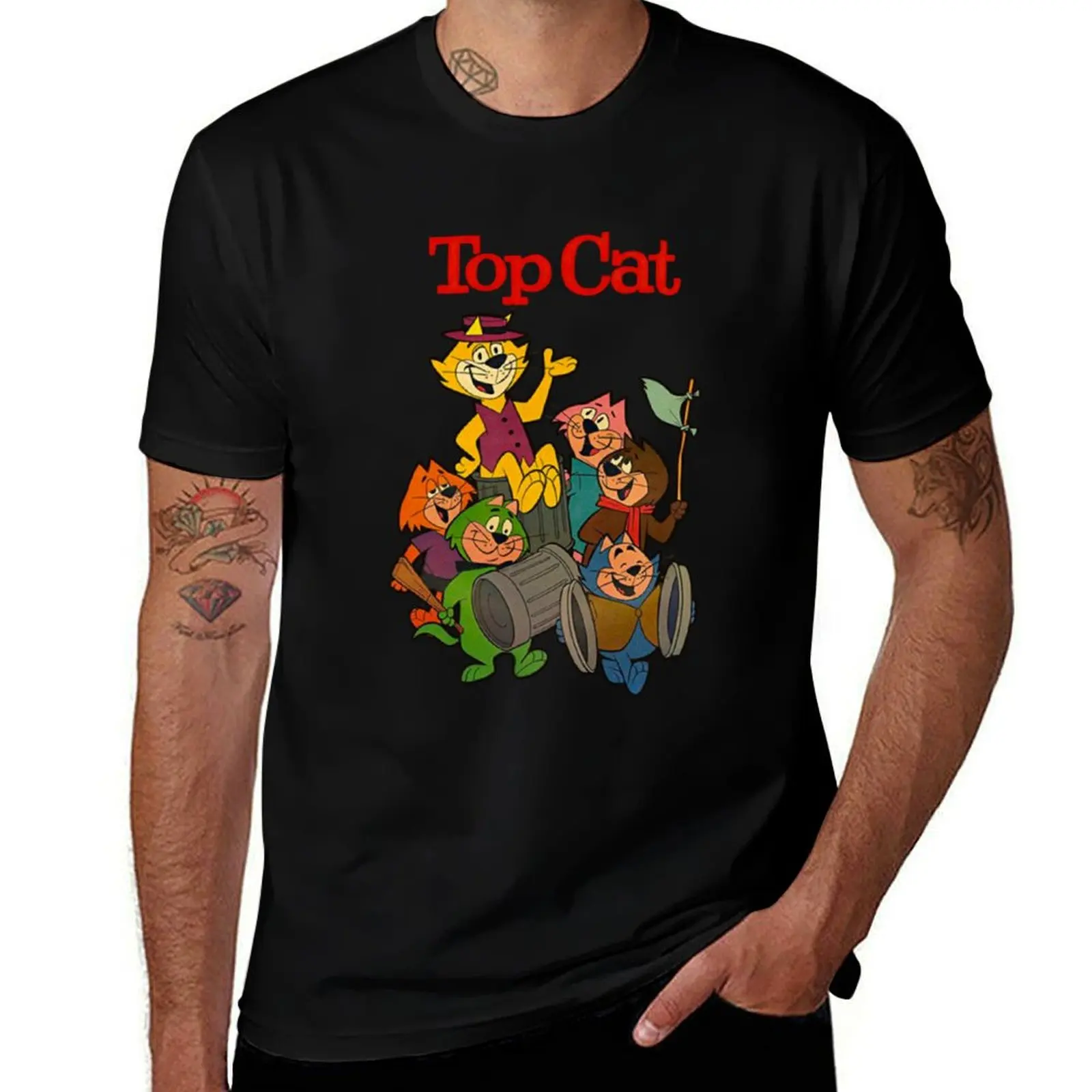 

Top cat T-Shirt man t shirts high quality luxury brand t shirts for man cotton funny T-Shirt