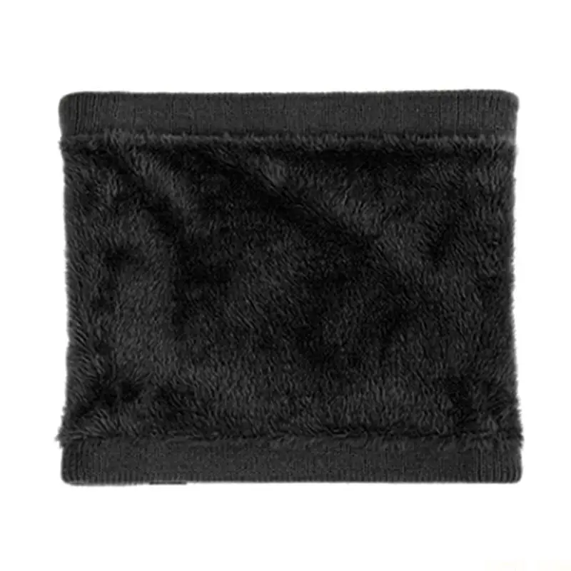U2JB Winter Fleece Neck Warmer Thick Knitted Thermals Neck Gaiter Windproof Ski Face Scarf Fashion Neck Scarf Face cover