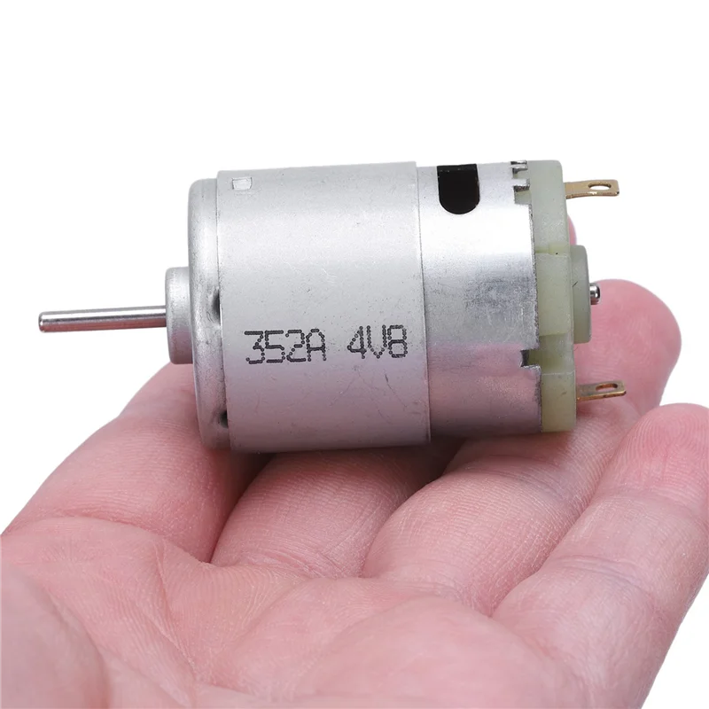 AA08-10X Micro motore RS380 DC 1,5-18 V 30000 giri/min 38X28 mm per modello RC fai da te, argento