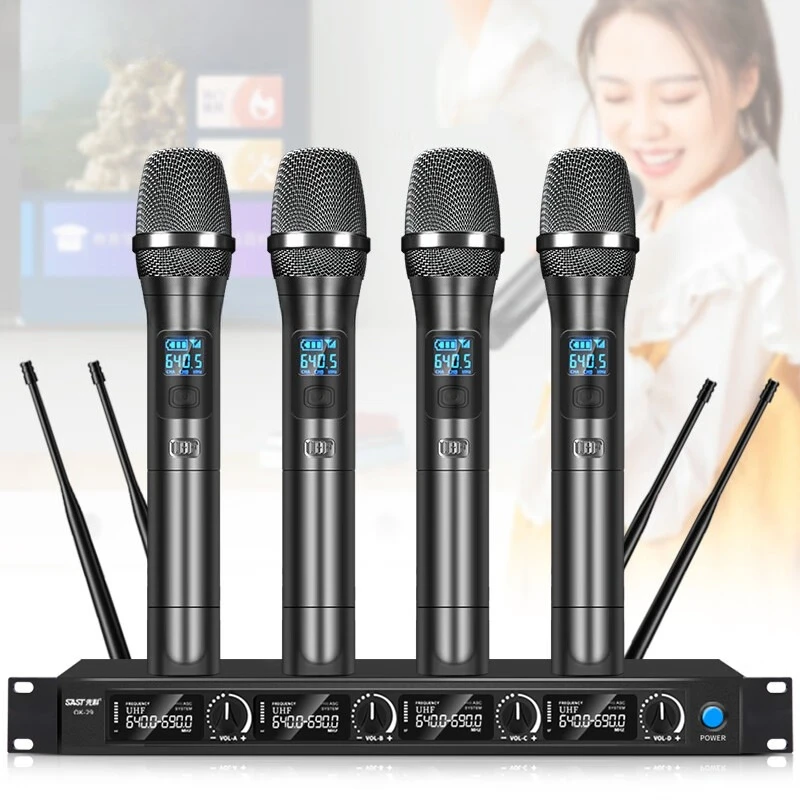 One to four wireless handheld microphone Professional stage host microphone, teaching gooseneck microphone