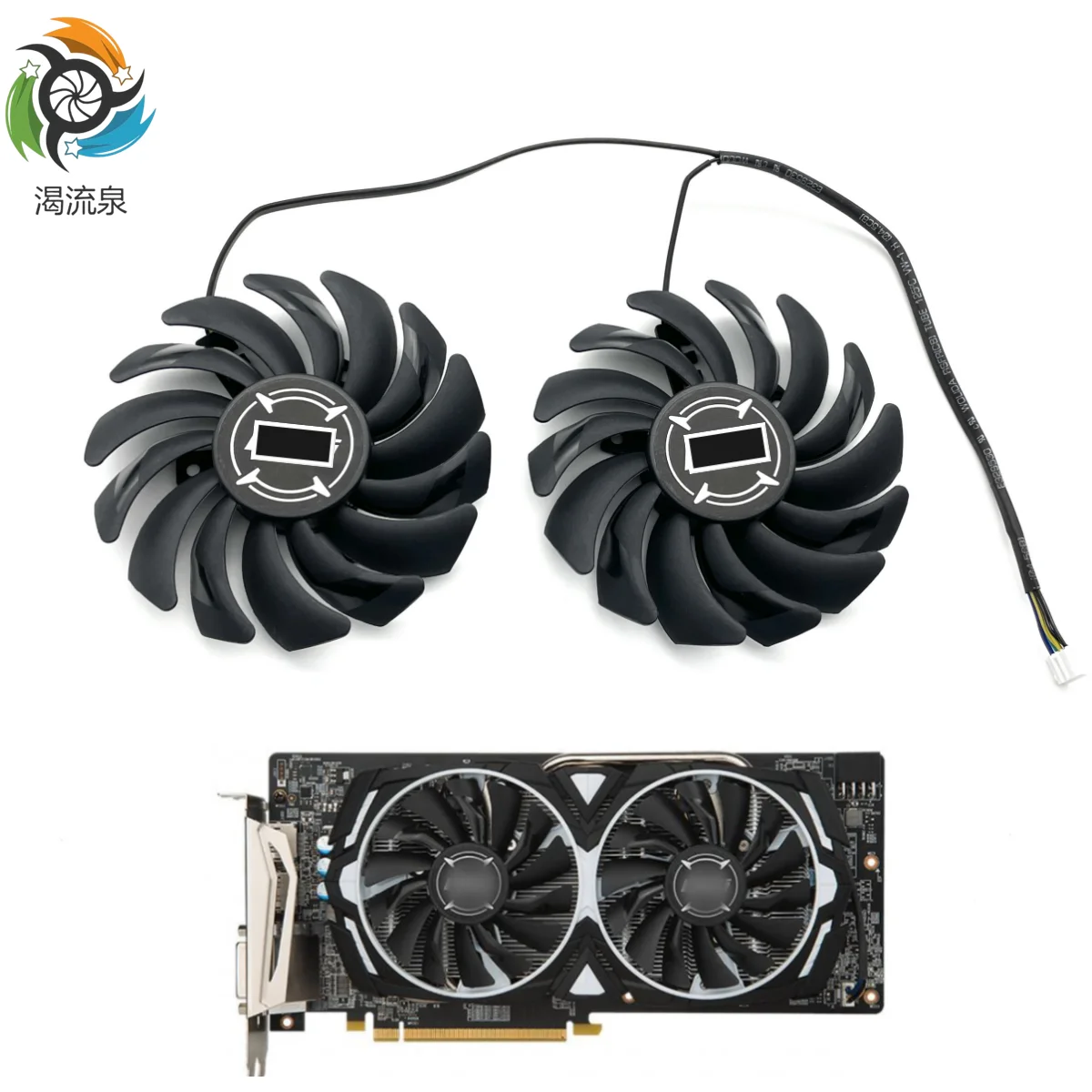 

2PCS/lot PLD09210S12HH 4Pin RX580 P106-100 Mining Cooling Fan For MSI RX 470 480 570 580 ARMOR Graphics Video Card Cooler Fans