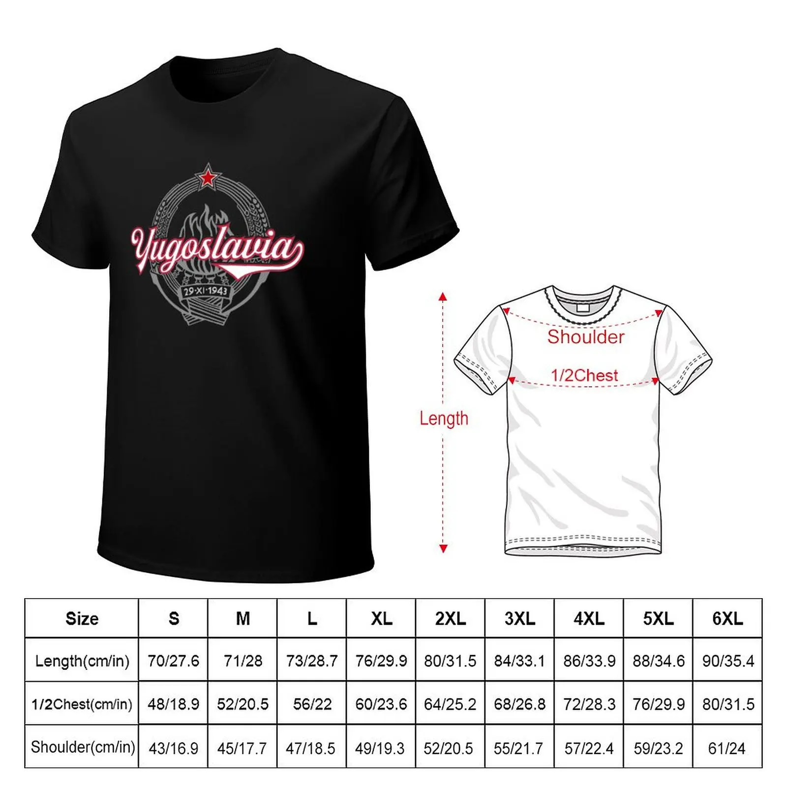 Ex Yugoslavia - Jugoslavija T-Shirt Urban Casual Loose Fit Tee