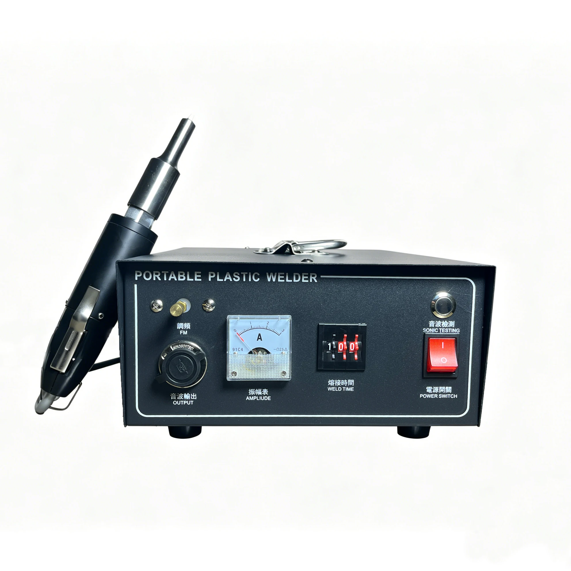 28kHz 1000W 35kHz 800W Handheld Ultrasonic Plastic Spot Welder, Manual Frequency Tuning for Car Door Panel welding