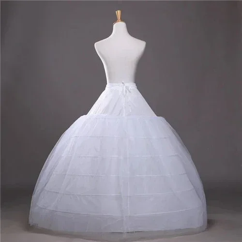 Ball Gown Petticoats For Wedding Dresses Elastic 6 Hoops One Tiers Dress Underskirt Crinoline Bridal Accessories