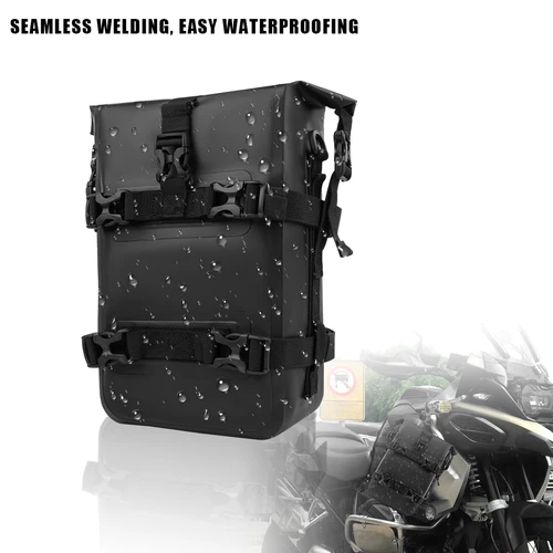 Imagen 2 del producto Bolsa para parachoques de motocicleta, bolsa impermeable para marco lateral de motocicleta, bolsa para exteriores, bolsa para barra de choque, almacenamiento Universal de herramientas de conducción