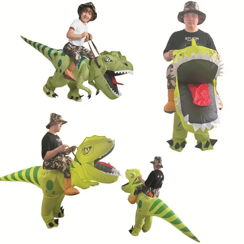 

New Robotic Dinosaur Inflatable Halloween Funny Running Dragon Riding Company Party Show Prop Costume