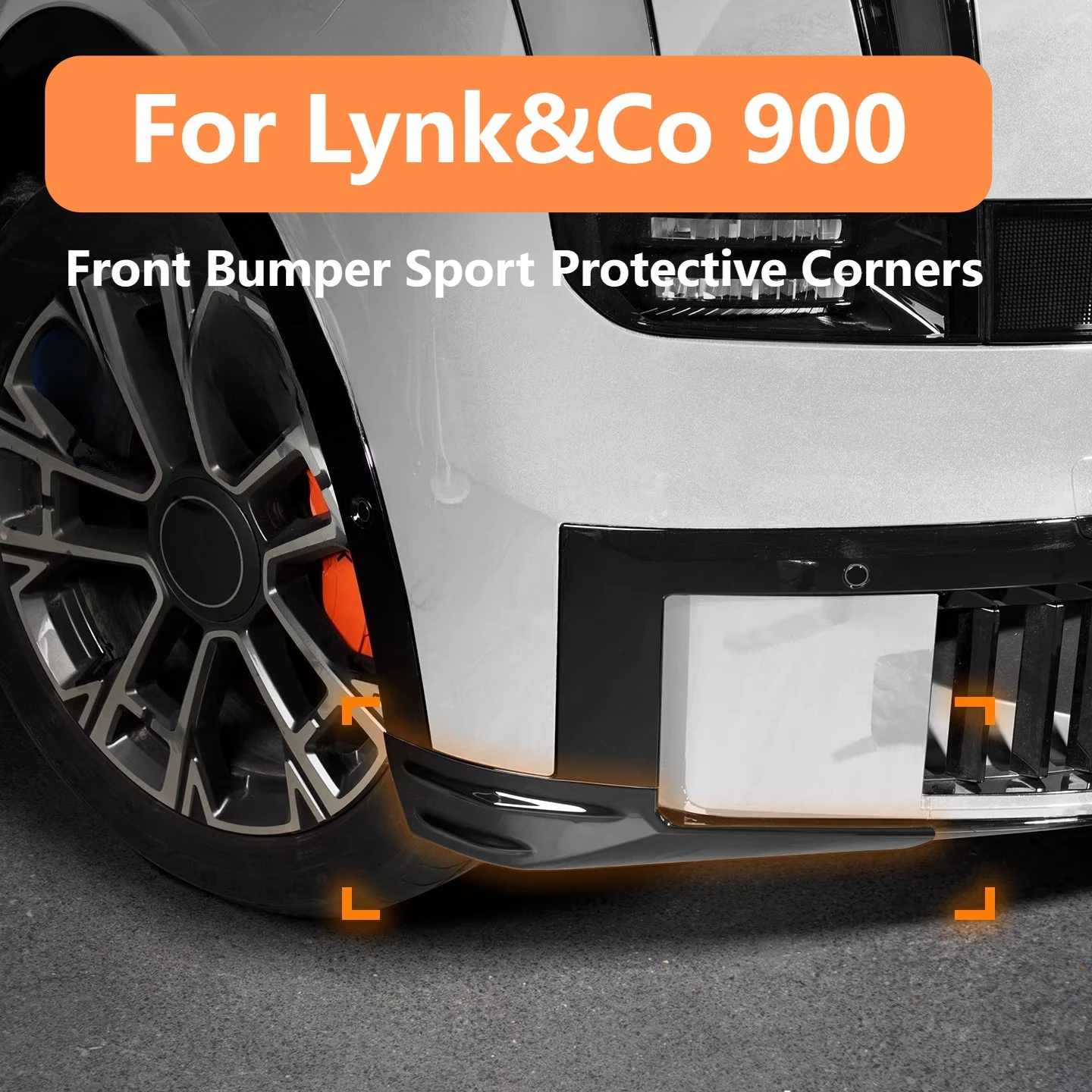 

For Lynk&Co 900 Front Bumper Corner Protector Anti Scratch Sticker Front Lip Guard