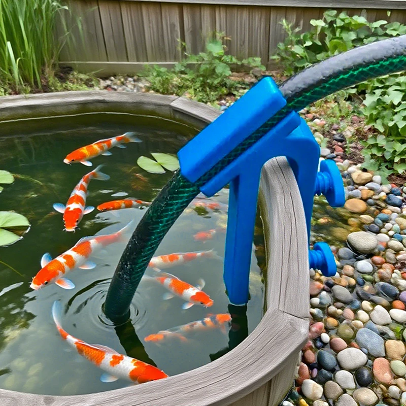 

1pc Adjustable Water Pipe Clamp Durable Plastic Hose Holder Multifunctional Mounting Clip Curved Design for Easy Installation