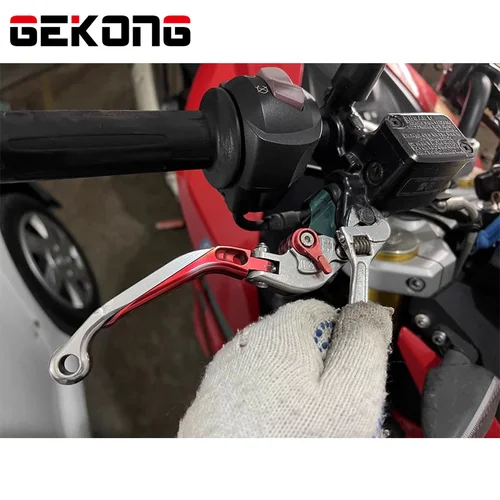 Imagen 2 del producto Para KTM Duke 125 200 250 390 RC125 RC200 RC390 palanca de embrague de freno CNC palancas ajustables extensibles de aluminio Accesorios
