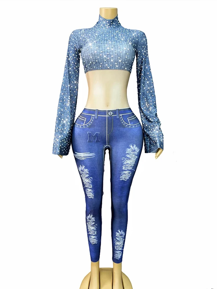 High Quality Hot Stamping Printed Slim Fit Color Blocked Elastic Jumpsuit 2025 New Fashion Custom Women'S Clothing