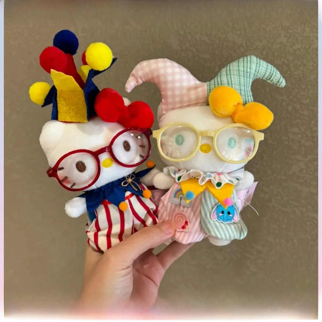 selumb-circus-clown-kit-plu-doll-bag-pendant-car-decoration-gift-for-girls-soft-stuffed-toy-ex-pp-cotton-material