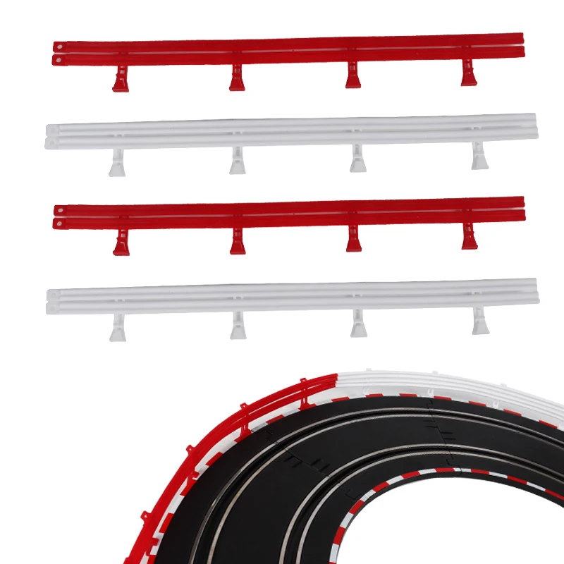 Slot Car Guard Rails Set Accessories Guardrail Fence For 1/43 1/64 1/32 track