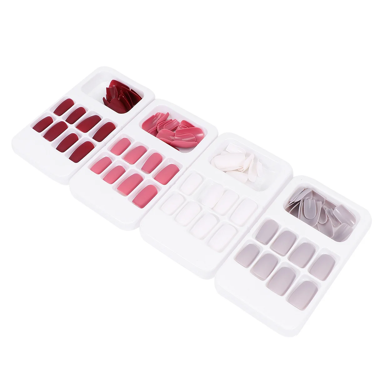 96Pcs Press on Nails Solid Color Fake Nail Covers Easy Apply Dull Finish Manicure Set for Women Girls Salon Or Home Nail Art Fun