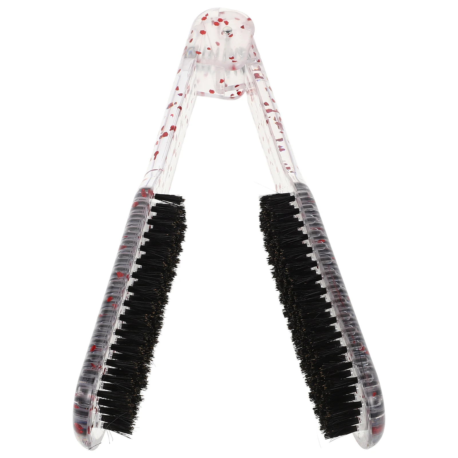 

Straightening Comb Transparent VShaped Styling Tools HighTemp Resistant Clamp Comb For Curly Black Hair Wet Detangling Brush