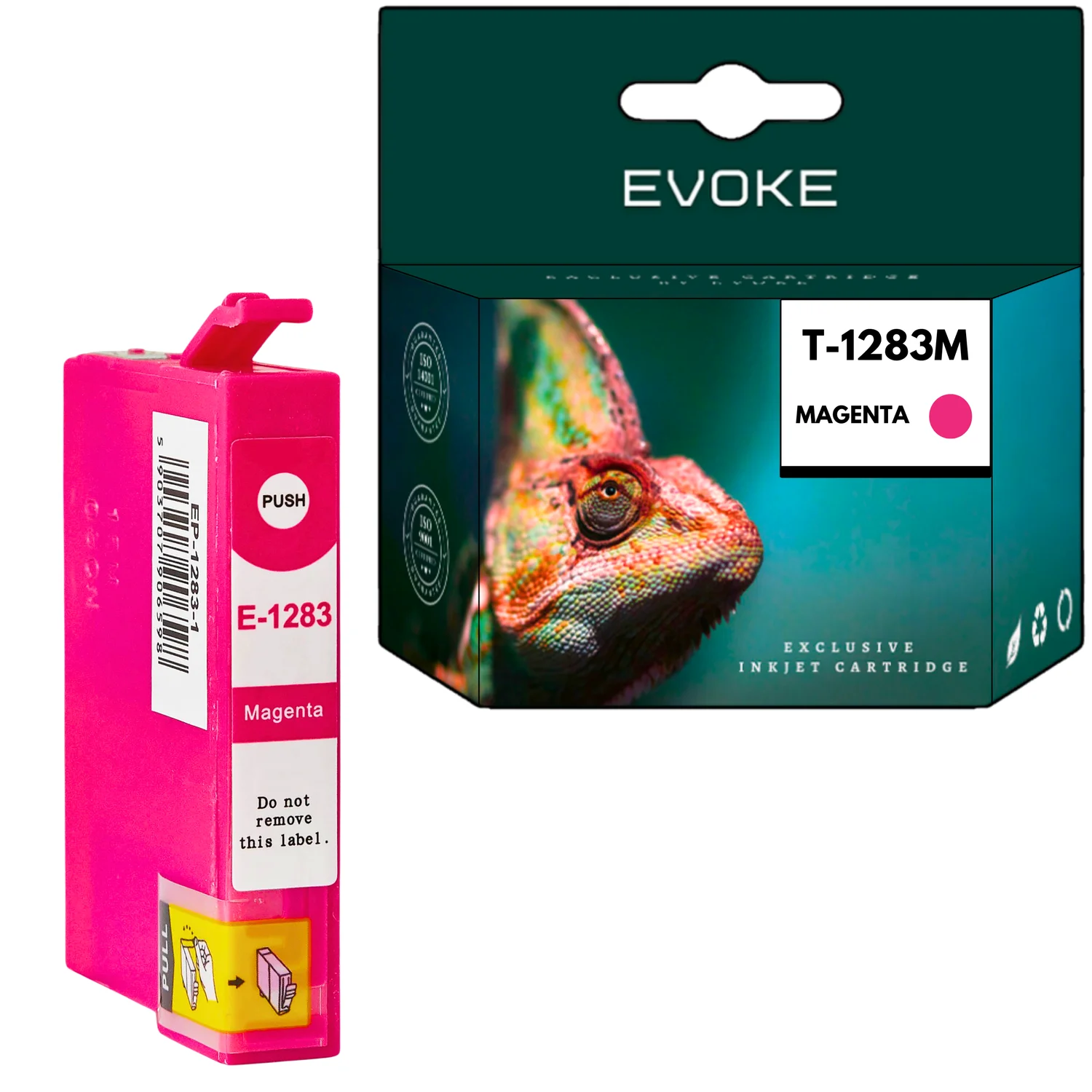 Evoke compatibele inkt voor Epson T1283 1283 C13T12834011 Magenta 10 ml 500 pagina's Stylus S22 Sx125 Sx130 Sx130W Sx230 Sx235 Sx235W Sx420W Sx425W Sx430W Sx435W Sx438W Sx440W Sx445W Sx535Wd; Stylus