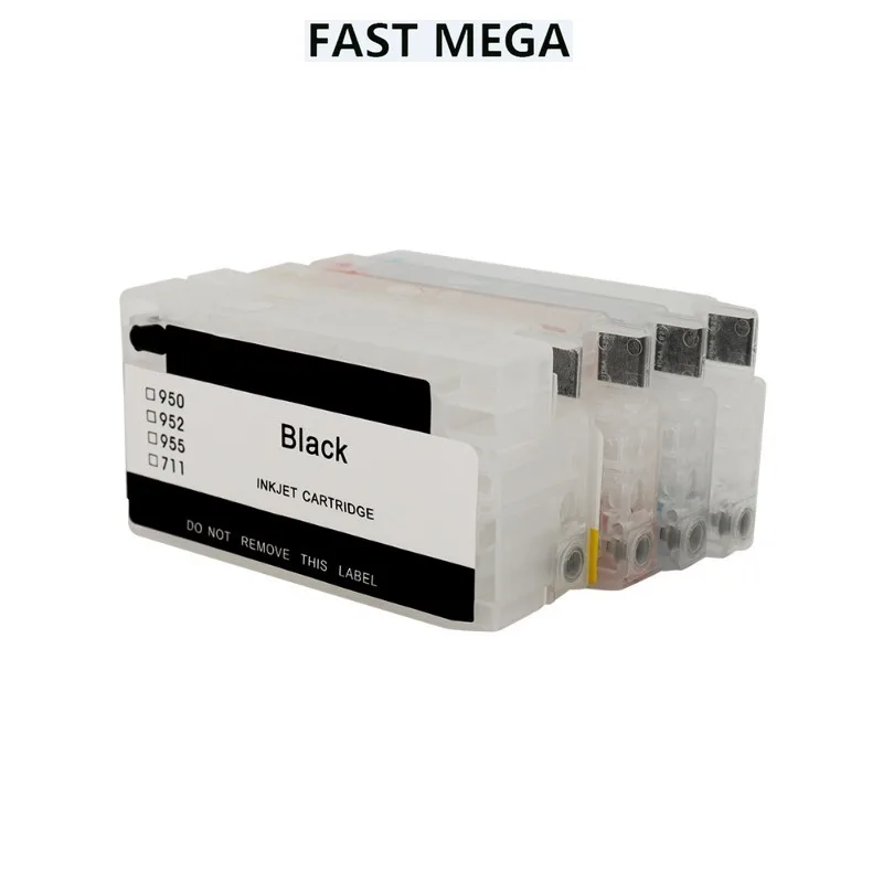 Imagem -04 - Cartucho de Recarga Preto para Impressoras hp Compatível com Hp711 Cor 80ml 30ml Chip Descartável