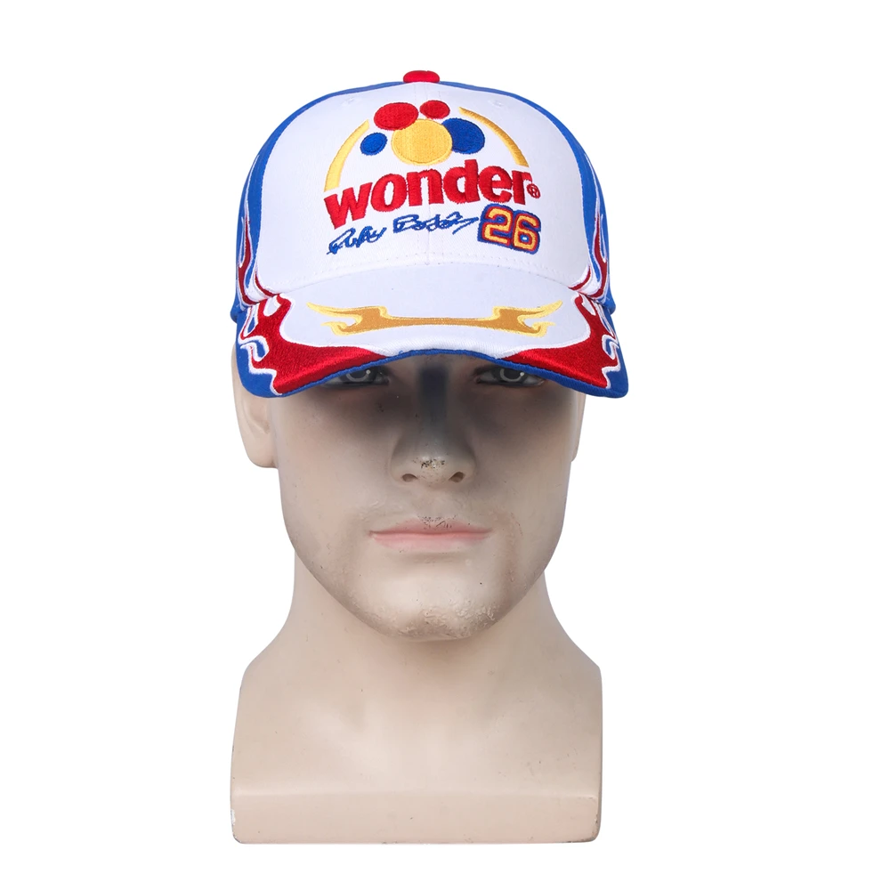 1 sztuk Talladega noce czapka bejsbolówka Unisex Ricky Bobby 26 wyszywana czapka ballada z Ricky Bobby Cosplay wyścigi kapelusze Fit Most