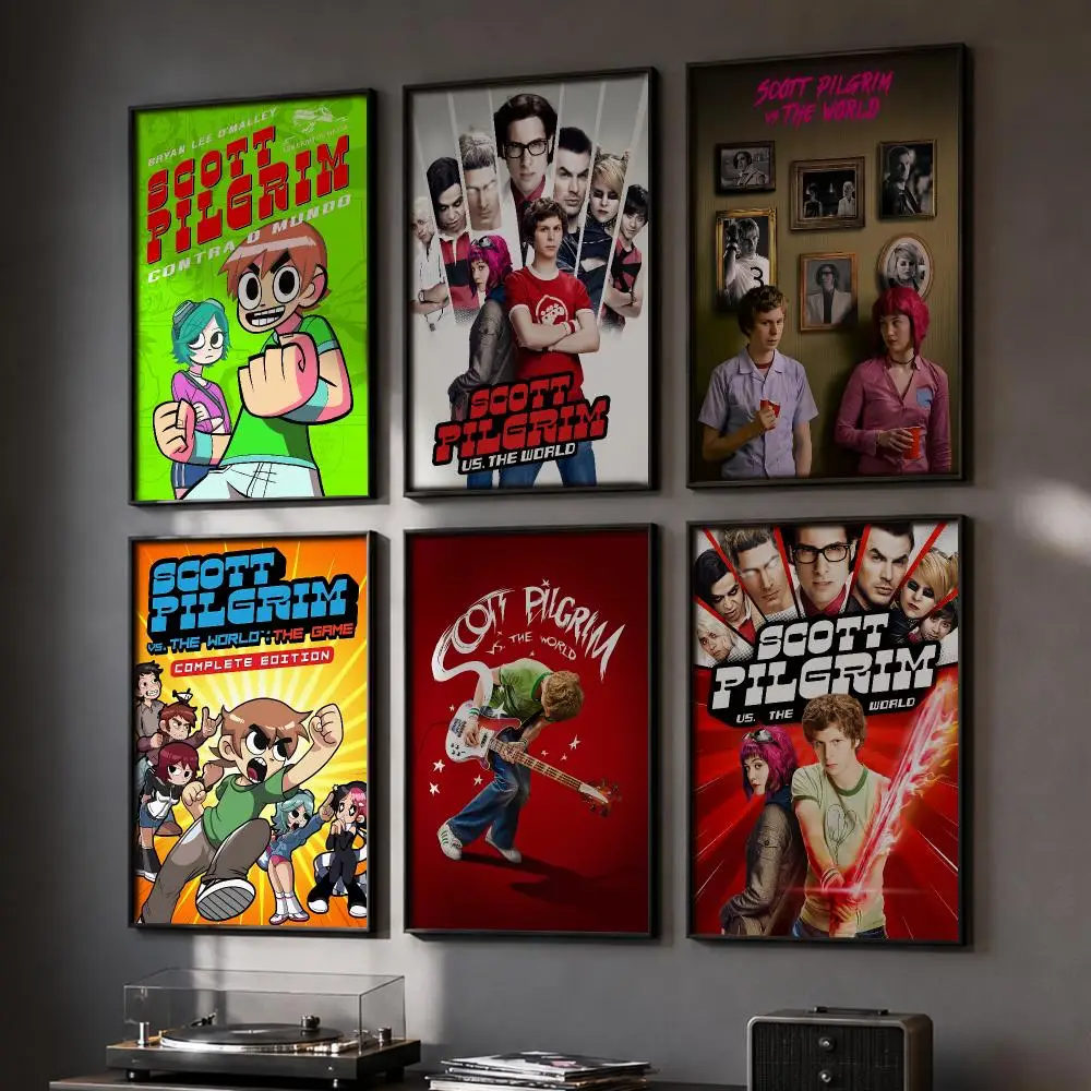 Scott Pilgrim Vs The World Poster HD Home Wall Stickers House Hallway Living Room Bedroom Bar Office Decor Art Prints