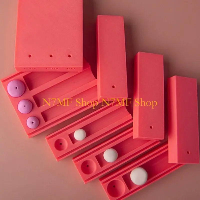 

N7MF Удобный резак для глиняных бусин с дыроколом для декораций для сережек своими руками