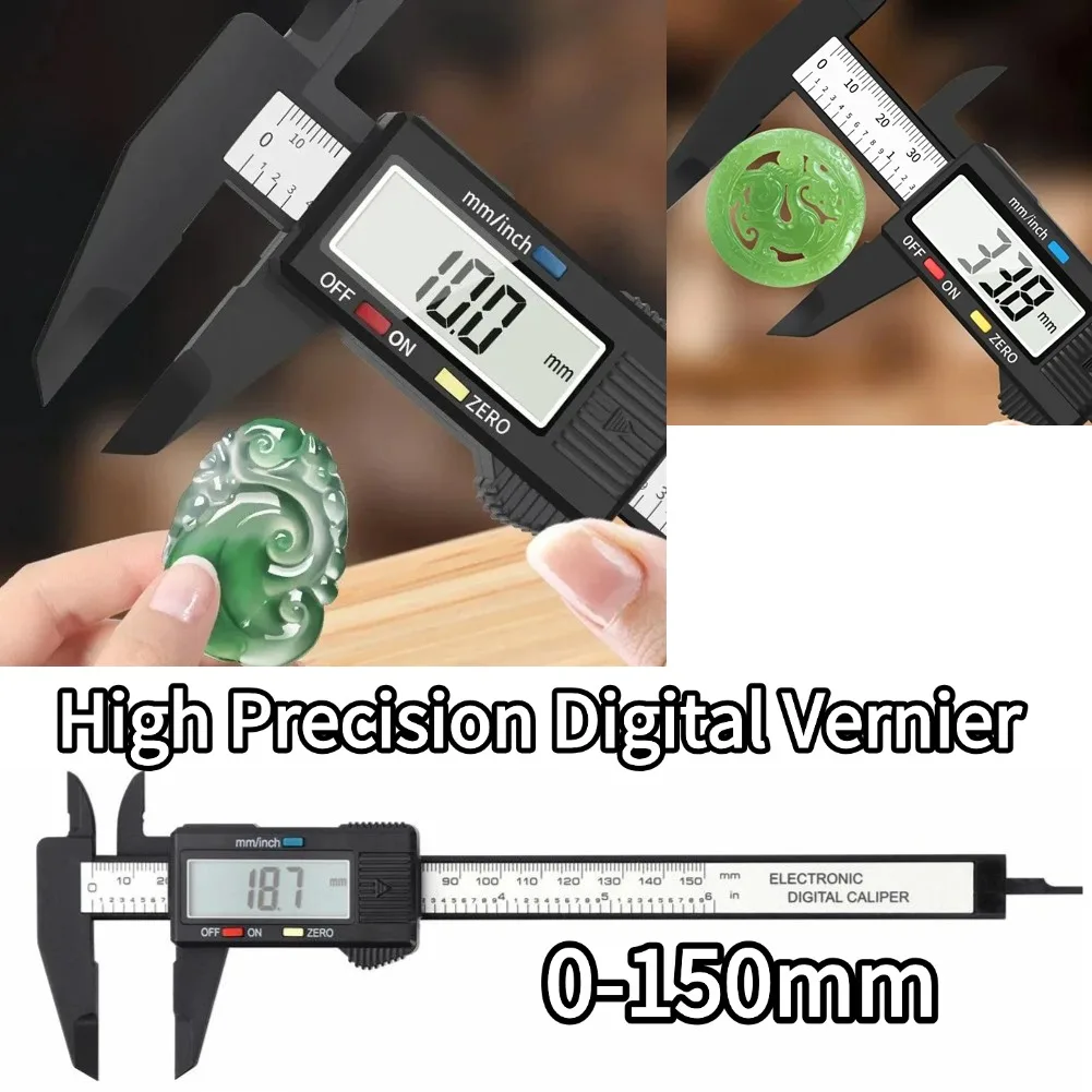 عالية الدقة الإلكترونية الرقمية الورنية الفرجار 0-150 مللي متر المنزل النجارة الفرجار الإلكترونية طالب الفجوة قياس الفرجار