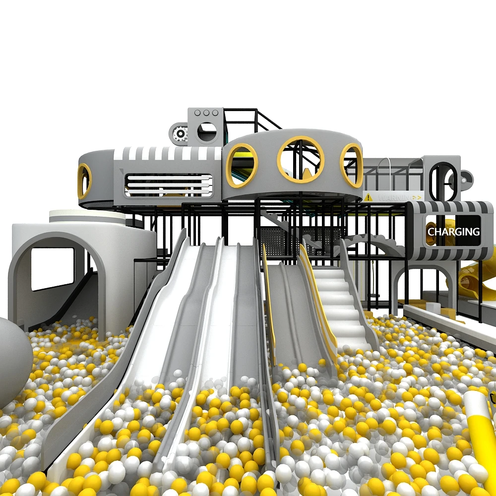 معدات ملعب داخلية تجارية، منطقة لعب ناعمة، شرائح للتعليم المبكر لترفيه مركز رياض الأطفال #1