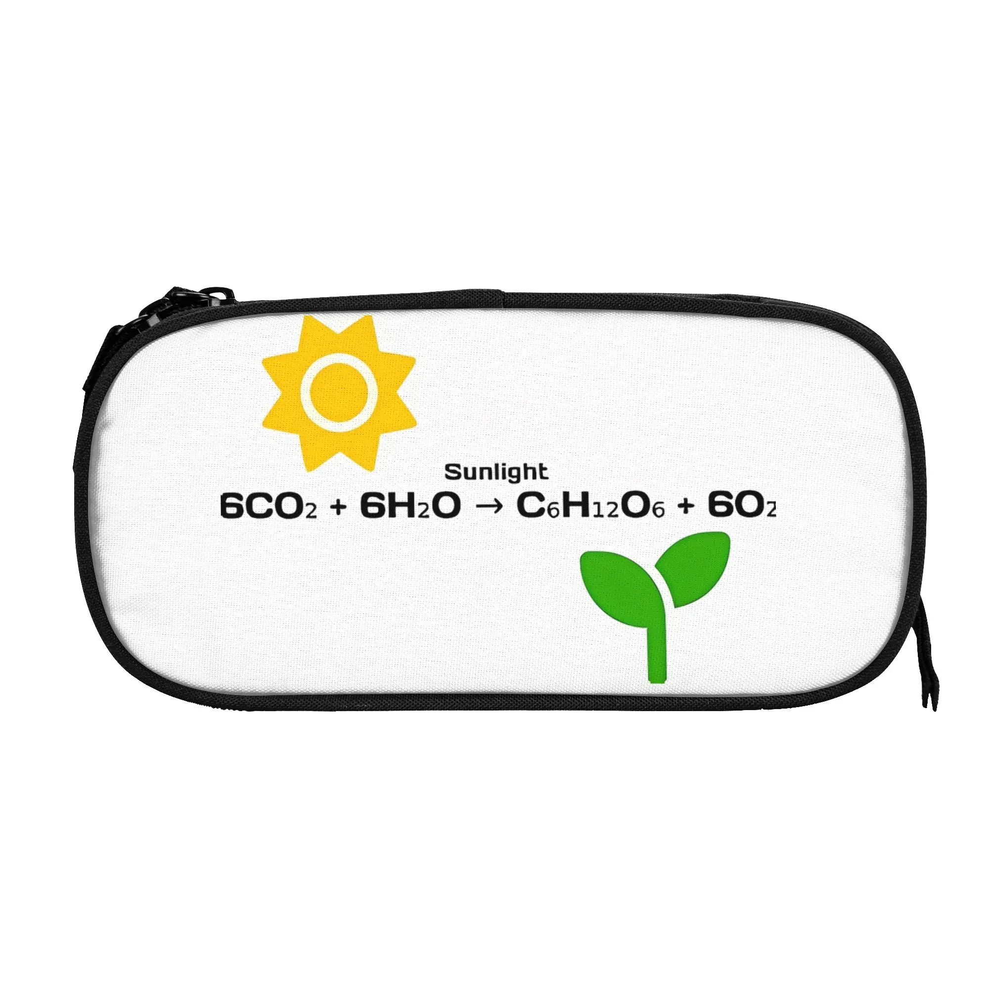 

1 piece Lightweight Photosynthesis Pencil Case Boys Pen Bag Chemical Equation School Pencil Pouch
