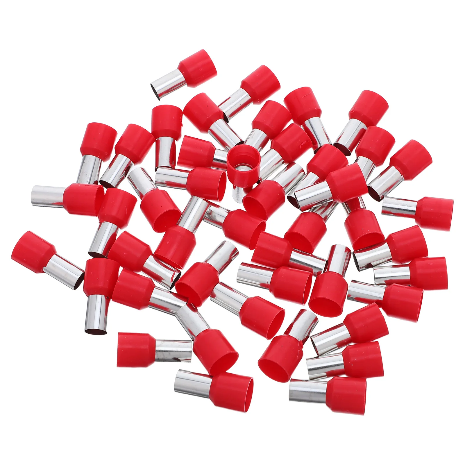 

200pcs Wire Terminal Connectors Kit Insulated Crimp Ferrules For Electrical Wiring Quick Disconnect Pin Terminals - Copper