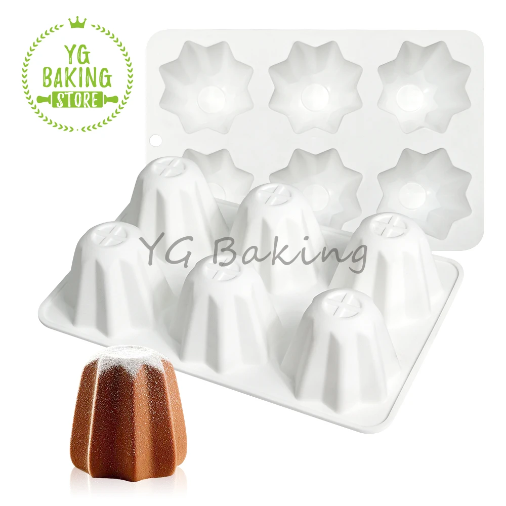 Dorica Christmas Pandoro Design Pudding Silicone Mould 3D Chocolate Chiffon Cake Mousse Mold DIY Cake Decorating Tools Bakeware