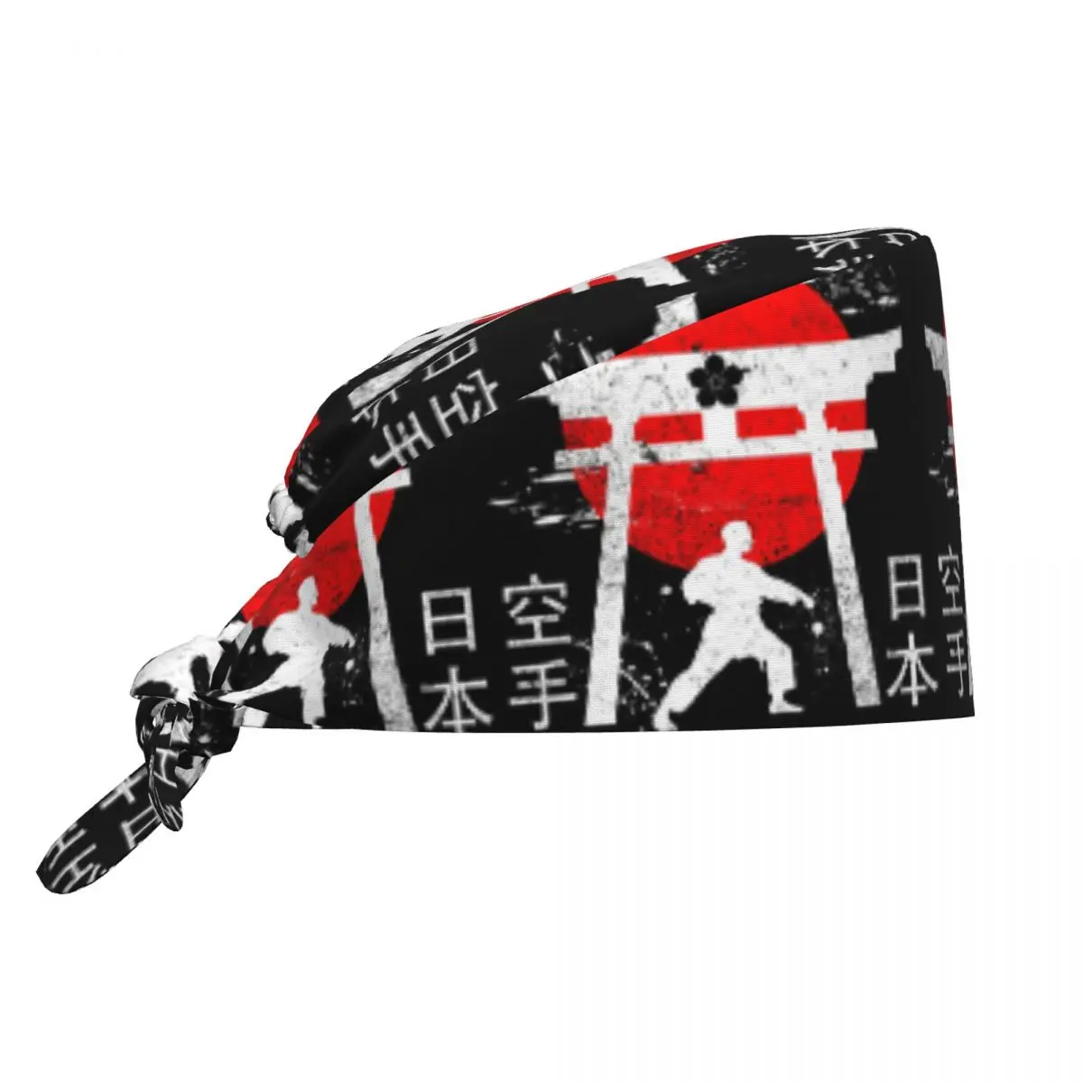 Budo Soul Karate Spirit Martial Arts Scrub Hat Doctor Working Surgical Cap Men Women Adjustable Nursing Caps for Dentist