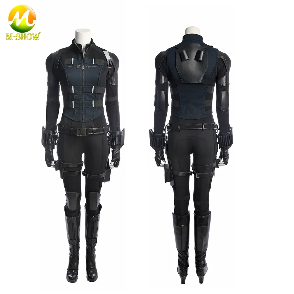 Adult Women Natasha Romanoff Costume Accessories Wig Yelena Belova Cosplay Battle Suit Jacket Vest