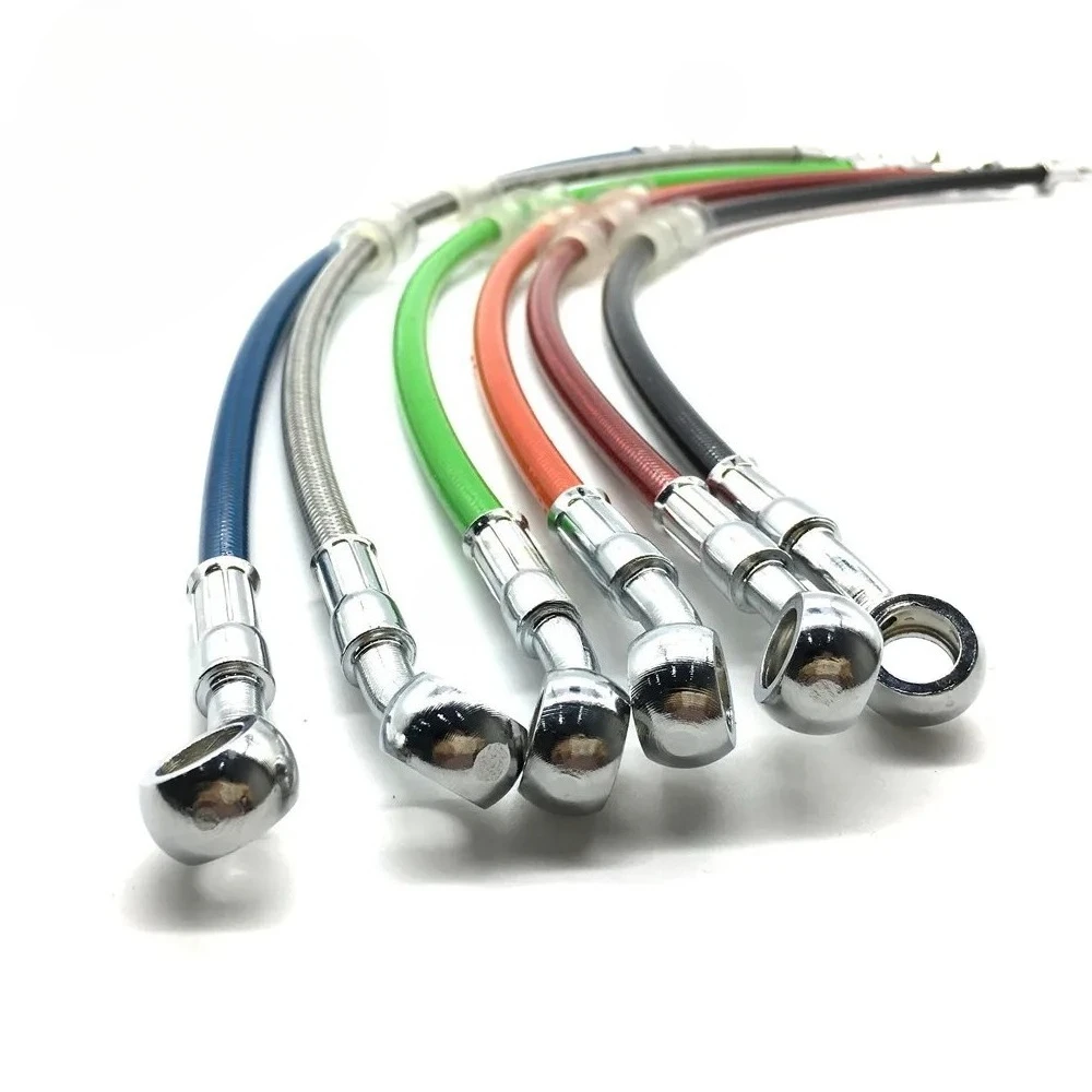 دراجة نارية الترابية دراجة مضفر خرطوم الفرامل خط الصلب كابل فرامل يد الهيدروليكية البانجو الأنابيب 400 مللي متر-1500 مللي متر للدراجات النارية سباق عالمي