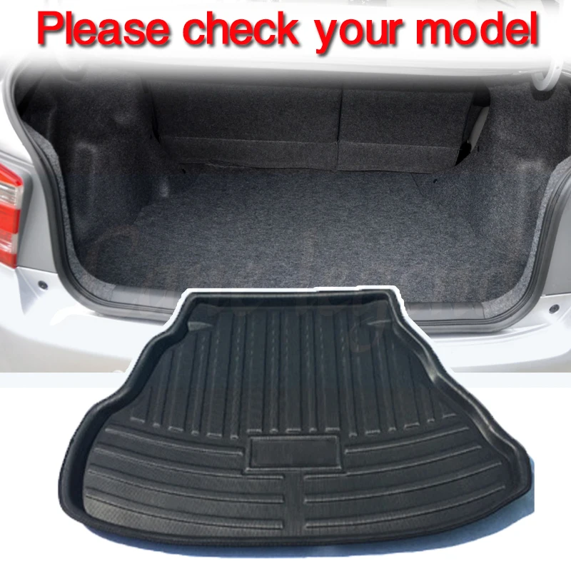 Tailored Fit For Honda CITY 2008-2014 Car Rear Trunk Boot Liner Cargo Mat Floor Tray Carpet Accessories 2009 2010 2011 2012 2013