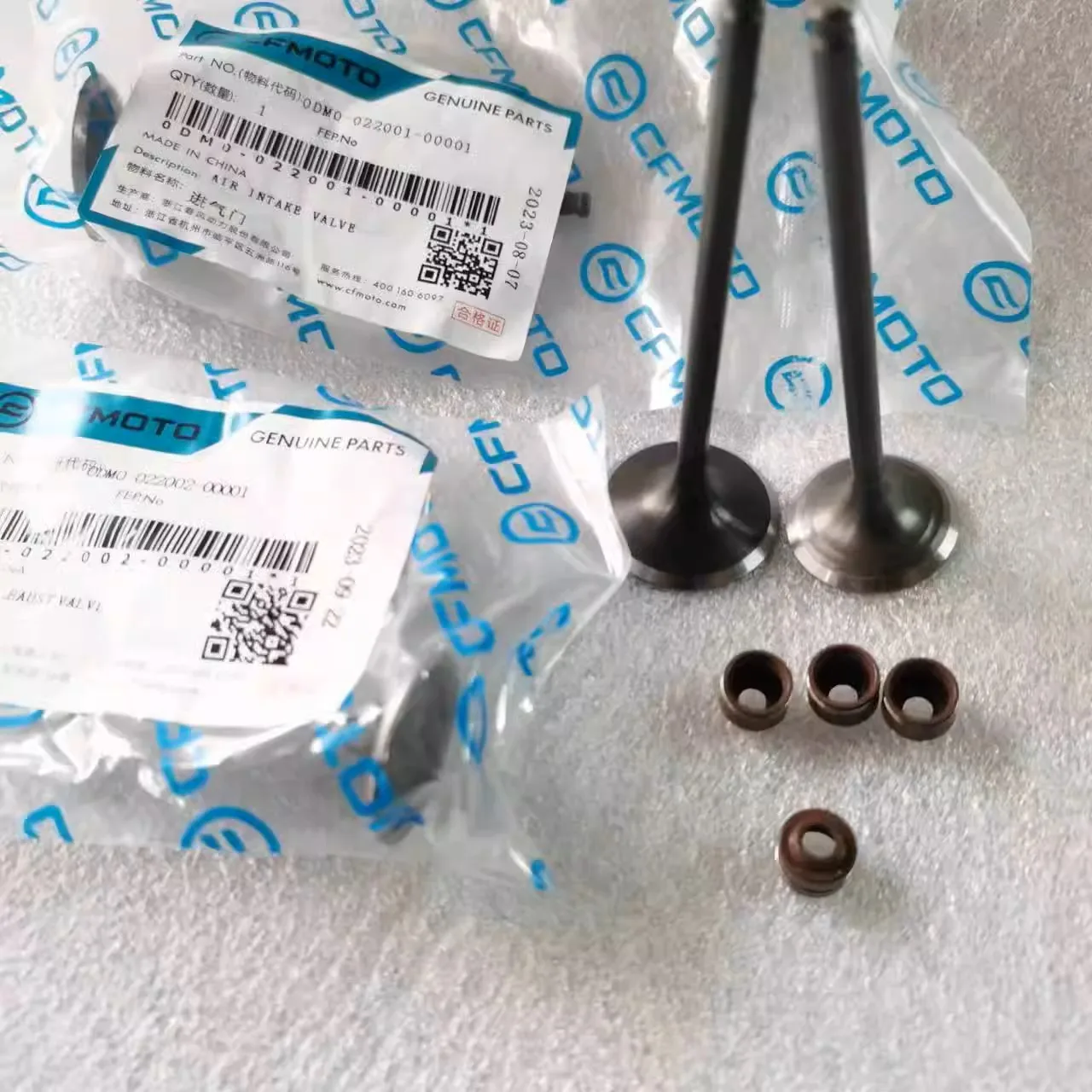 Original MOTORCYCLE VALVE KIT INTAKE 2 + EXHAUSE 2 + VALVE SEALS 4 for CFMOTO 250SR 250NK 250CL-X NK250 SR250 NK SR 250 CLX