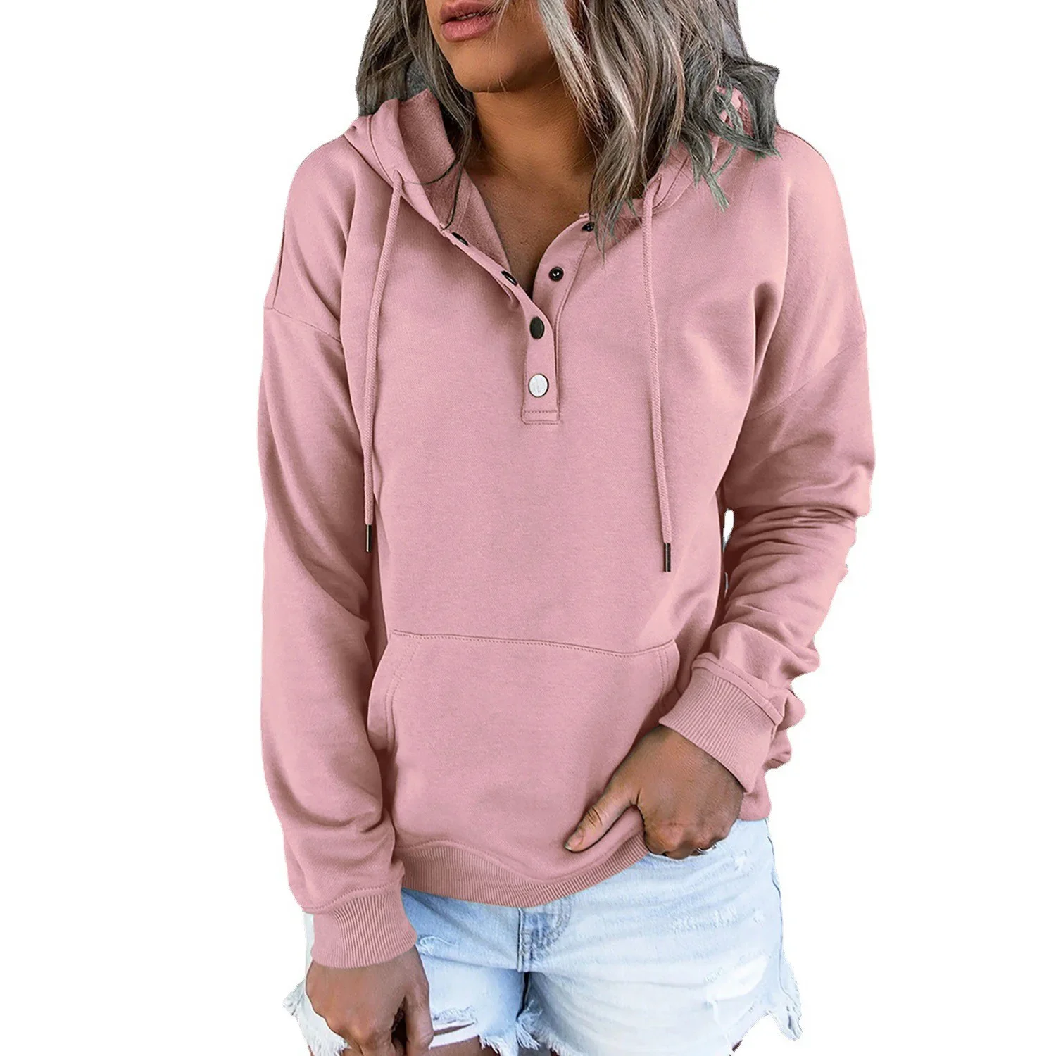 Sudadera con capucha Kawaii para mujer, ropa deportiva informal de gran tamaño, suave, cálida, primavera y otoño