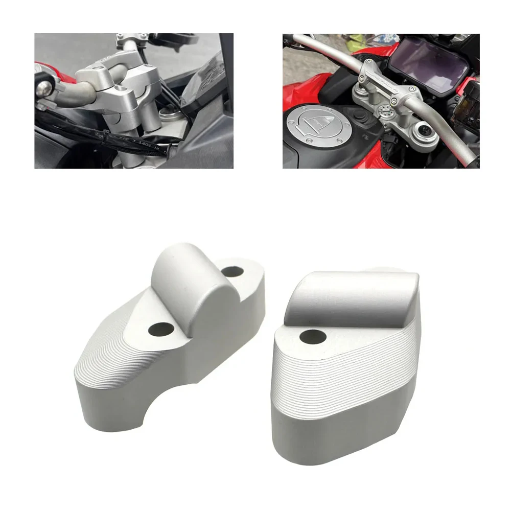 For Ducati Multistrada950 Multistrada 950 1200 S 2017- Motorcycle Handlebar Heightening Riser Bar Clamp Mount MTS950 MTS1200