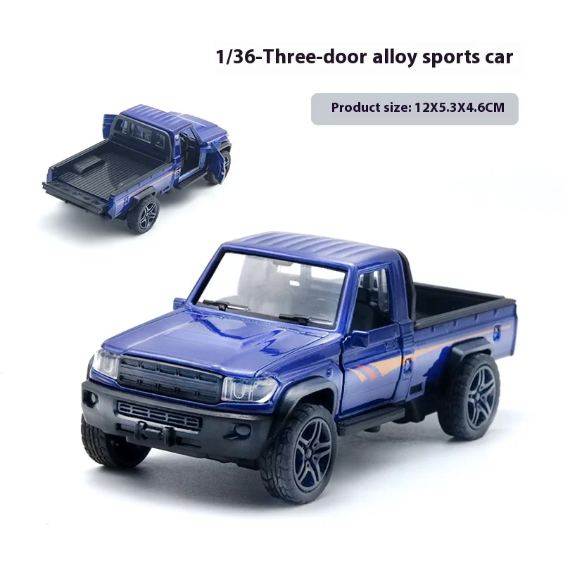4 estilos 1:36 aleación Diecast cross-country modelo de coche clásico Pull Back coche vehículo en miniatura réplica para colección regalo para chico